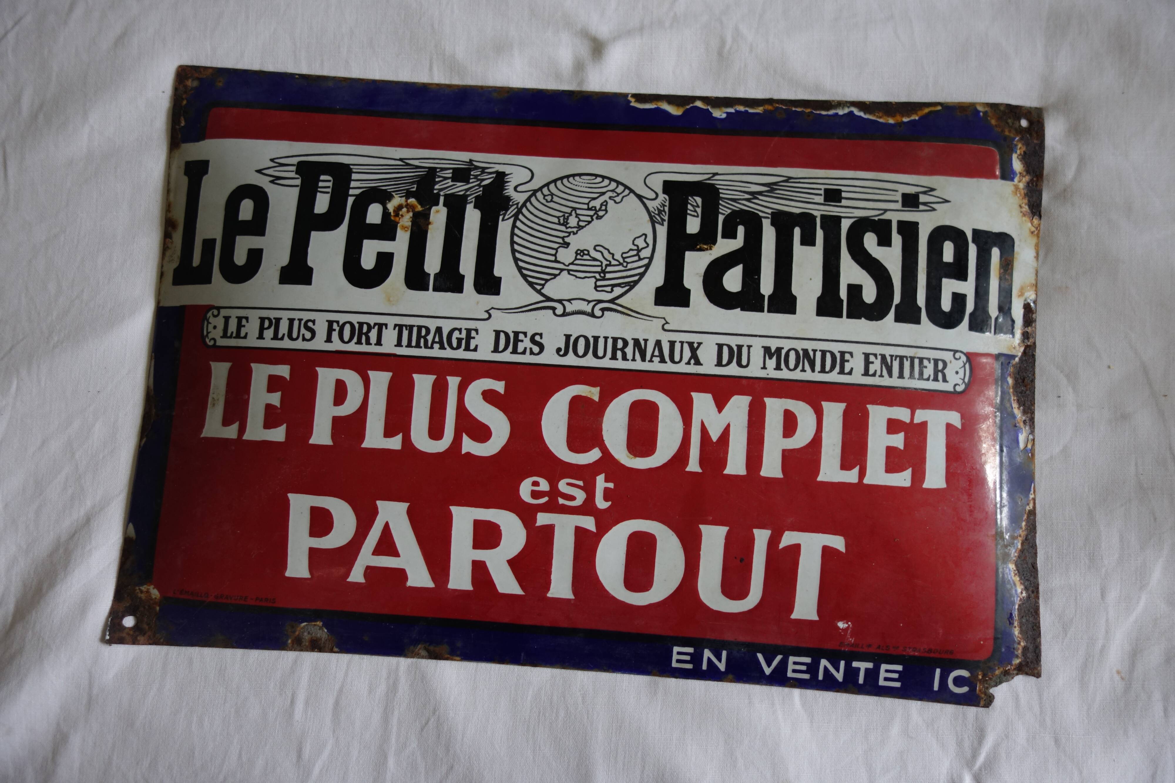 The parisian enamelled plate