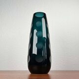 Mid-century German glass vase by Karl Friedrich Glas, 1960s.