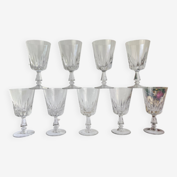 9 verres à vin rouge vintage