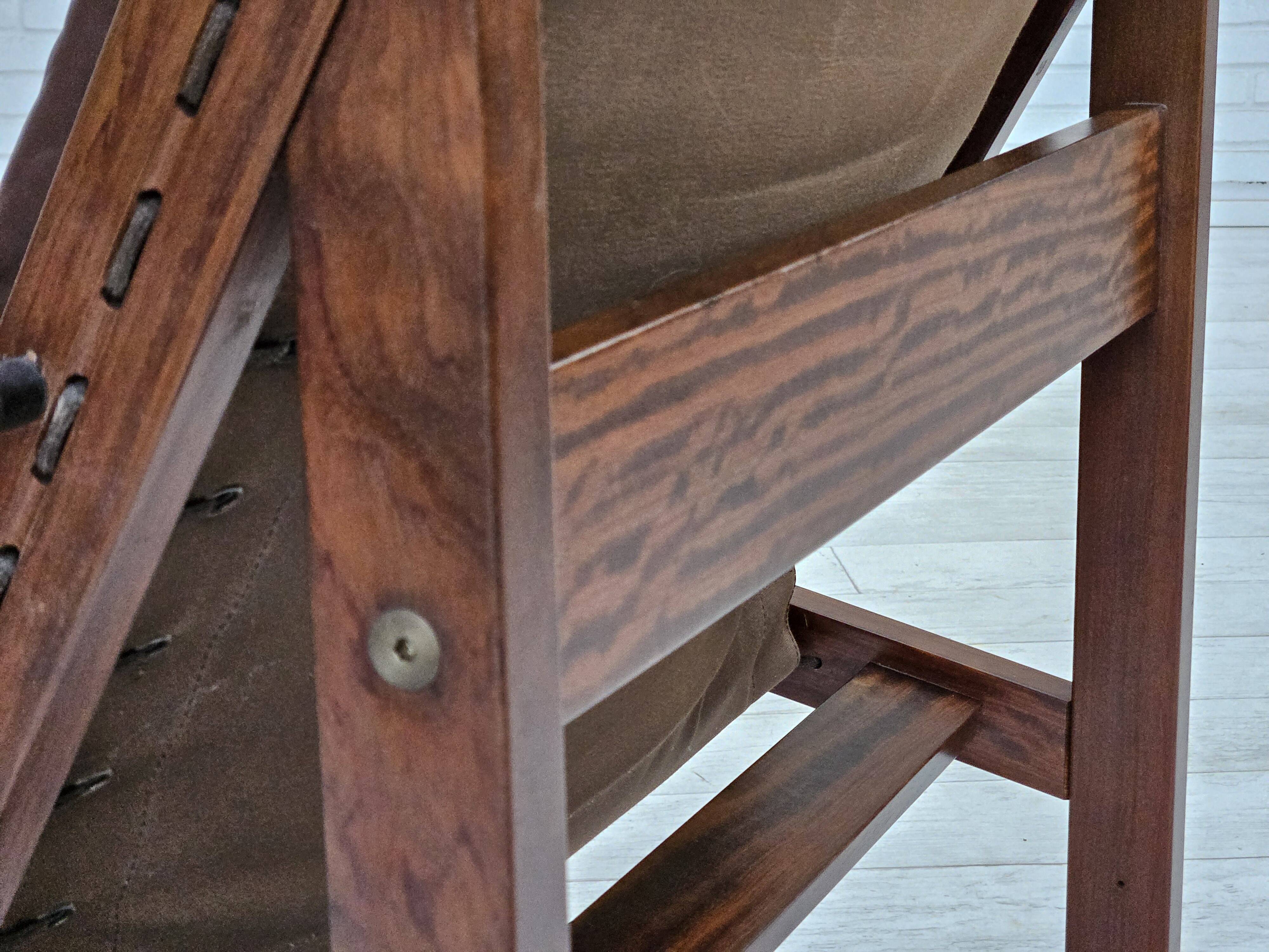 1970s, Norwegian design by Torbjørn Afdal, "Hunter" chair, leather.