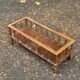 1970s carved solid wood planter