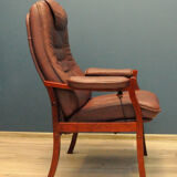 Mobel Team Fold-Out, Scandinavian leather armchair