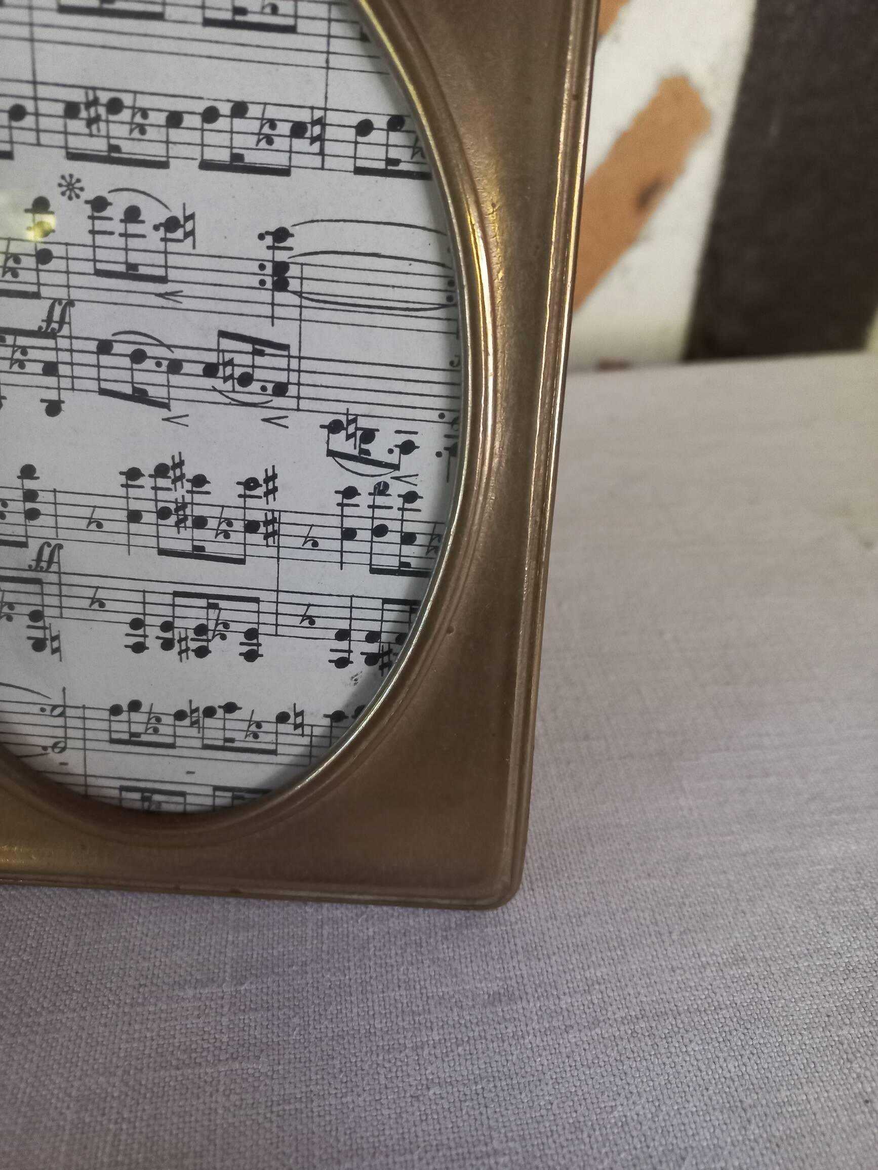 Solid brass photo frame