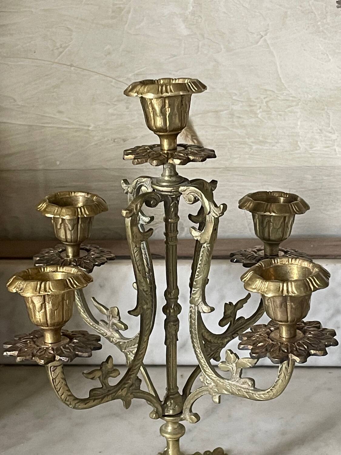 Victorian brass candlestick