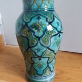 Handcrafted Safi turquoise vase signed