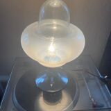 Vintage opaline mushroom lamp