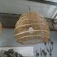 Pair of rattan chandeliers