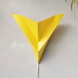 Ikea 1990 vintage yellow plastic applique