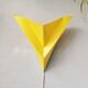 Applique vintage en plastique jaune Ikea 1990