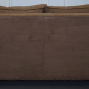 Ralph Lauren Jamaica velvet sofa pair with feather cushions.