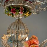 Two Tier Multicolor Murano Glass Venetian Chandelier