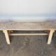 Old solid wood bench Epoque 1940/50