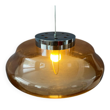 Suspension Space Age UFO in orange/brown plexiglass
