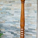 Beech floor lamp in turned wood