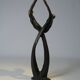 Sculpture bronzé "couple dansant" signé M.N