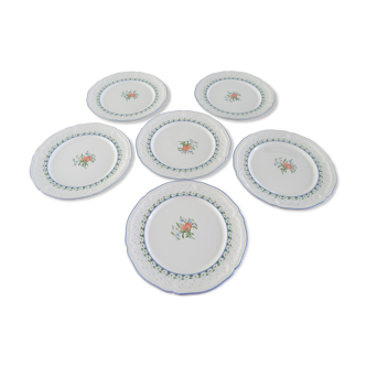 Set of 6 dessert plates Romantica collection by Villeroy & Boch