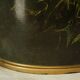 Vintage silkscreened sheet metal paper basket Napoleon III style