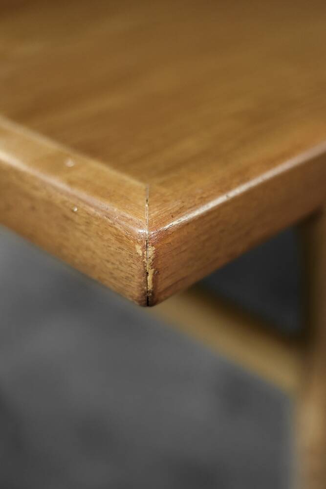 Low vintage mid-century danish modern teak coffee table, 1960s