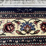 Ghoum Persian Rug "Extra Fine" wool and silk, Signed
