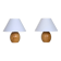 Paire de lampes de chevet