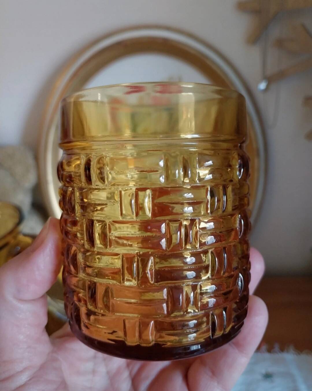 Vintage carafe and glasses made in Italy