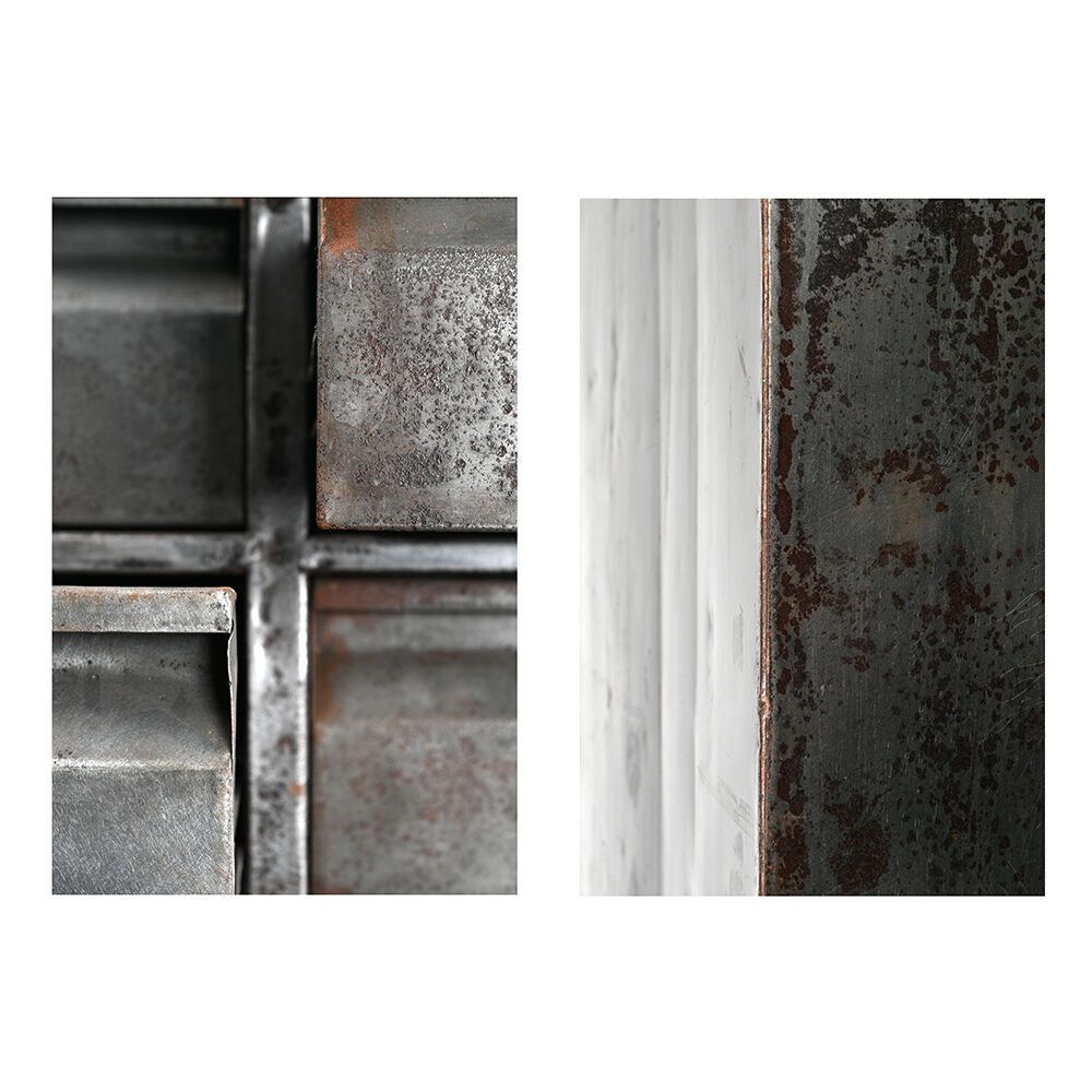 16-drawer metal workshop dresser