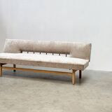 1970's German wooden sofa / daybed