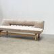 1970's German wooden sofa / daybed