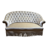 Napoleon III style toad canapé in velvet