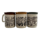 3 English Staffordshire mugs.