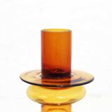 Space age glass candle holder