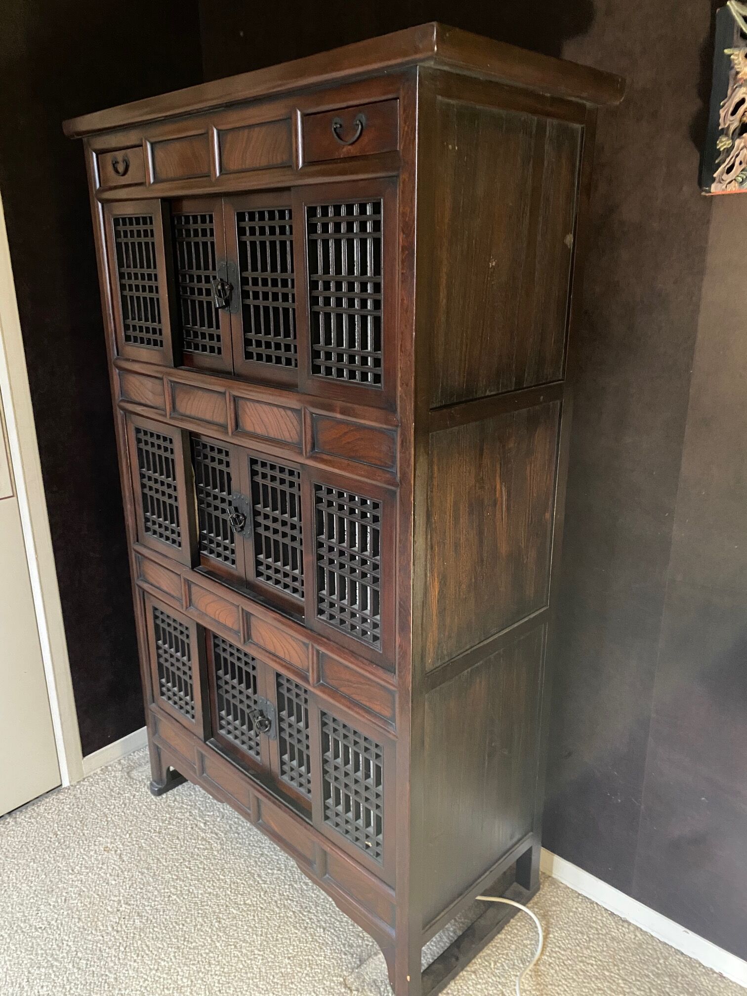 Ethnic storage cabinet