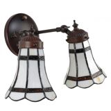 Double Tiffany wall lamp
