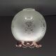 French Vintage Mid Century Decorative Replacement Shade Pink Frilled Edge