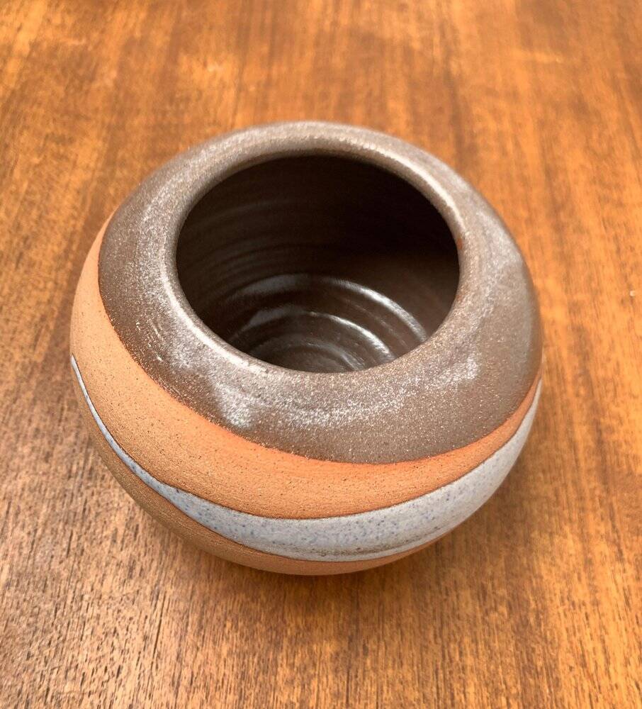 Vintage pottery vase from Alfa Dom Pottery, Dominican Republic.