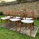 6 chaises scandinaves vintage 1960-70