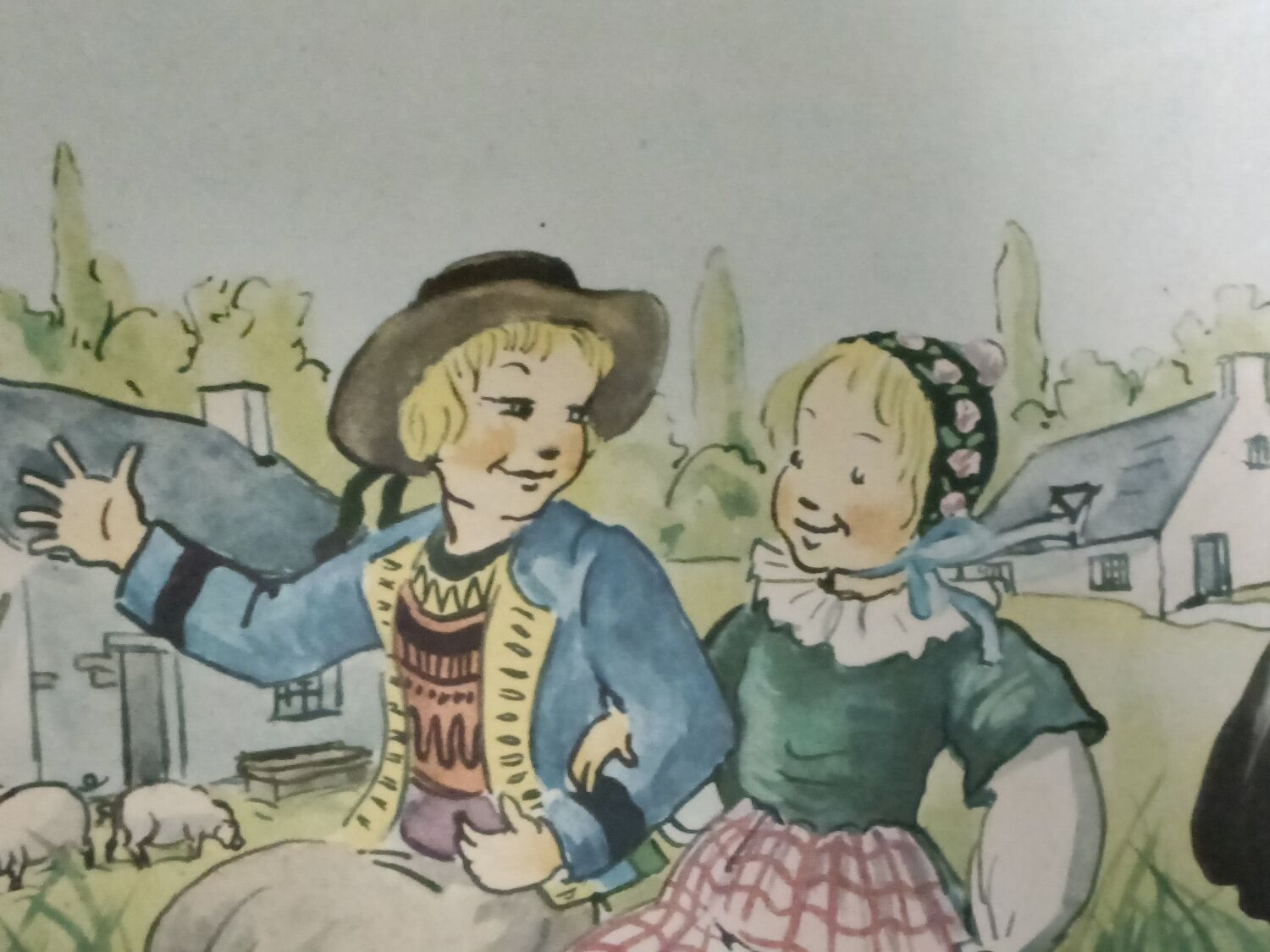 Rectangular educational poster, Brittany