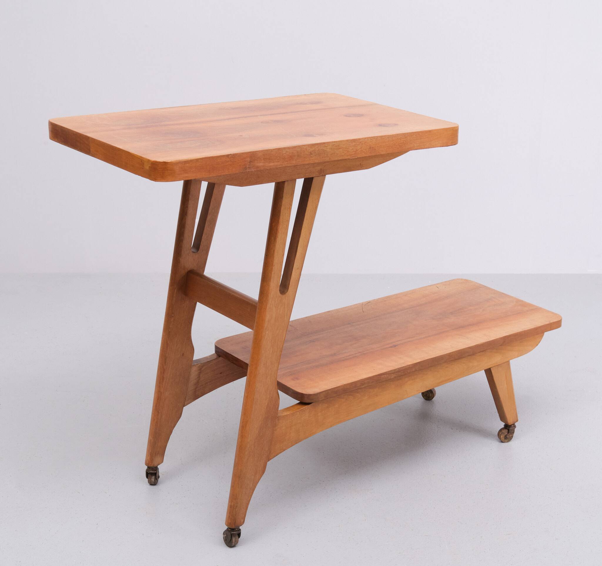 Two tier tray TV table 1950s Holland