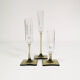Crystal candlesticks, Rosenthal, designed by G. Jensen, Germany, 1970s
