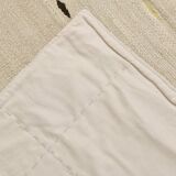 Tapis Kilim Minimaliste Beige Naturel à Motifs Ethniques, 164x225 Cm