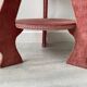 Vintage 80s velvet side table