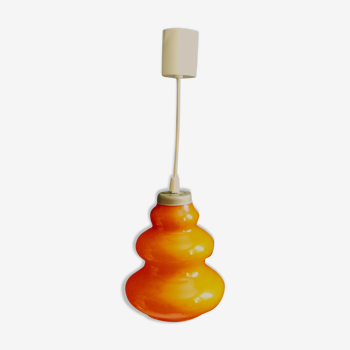 Suspensions en opaline orange