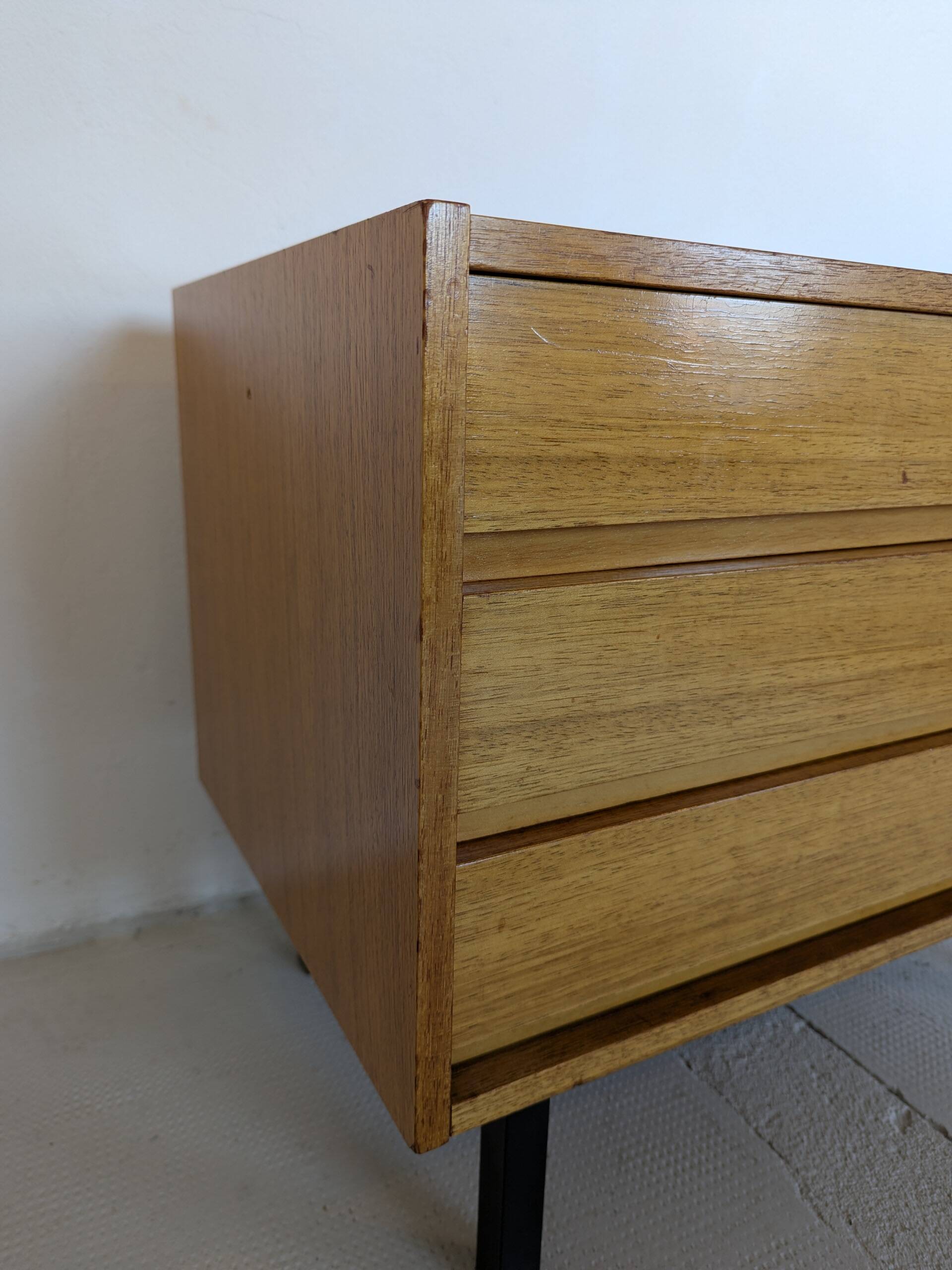 Small chest of drawers, bedside table from the 60s, rosewood.