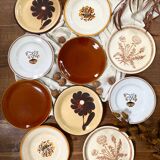 Mismatched antique plates