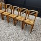 Set of 6 raw stone chairs French design
