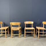 Fredericia J39 Mogensen chairs, set of 4 - 1980s