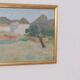 Original Swedish Oil on Panel – “Mountain Village” by Anna Küntzel