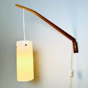 Cylindrical Swing-Arm Wall Lamp By Uno & Östen Kristiansson For Luxus, Sweden, 1960S