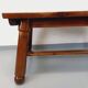 Brutalist rectangular dining table by Georges Robert in pine wood.