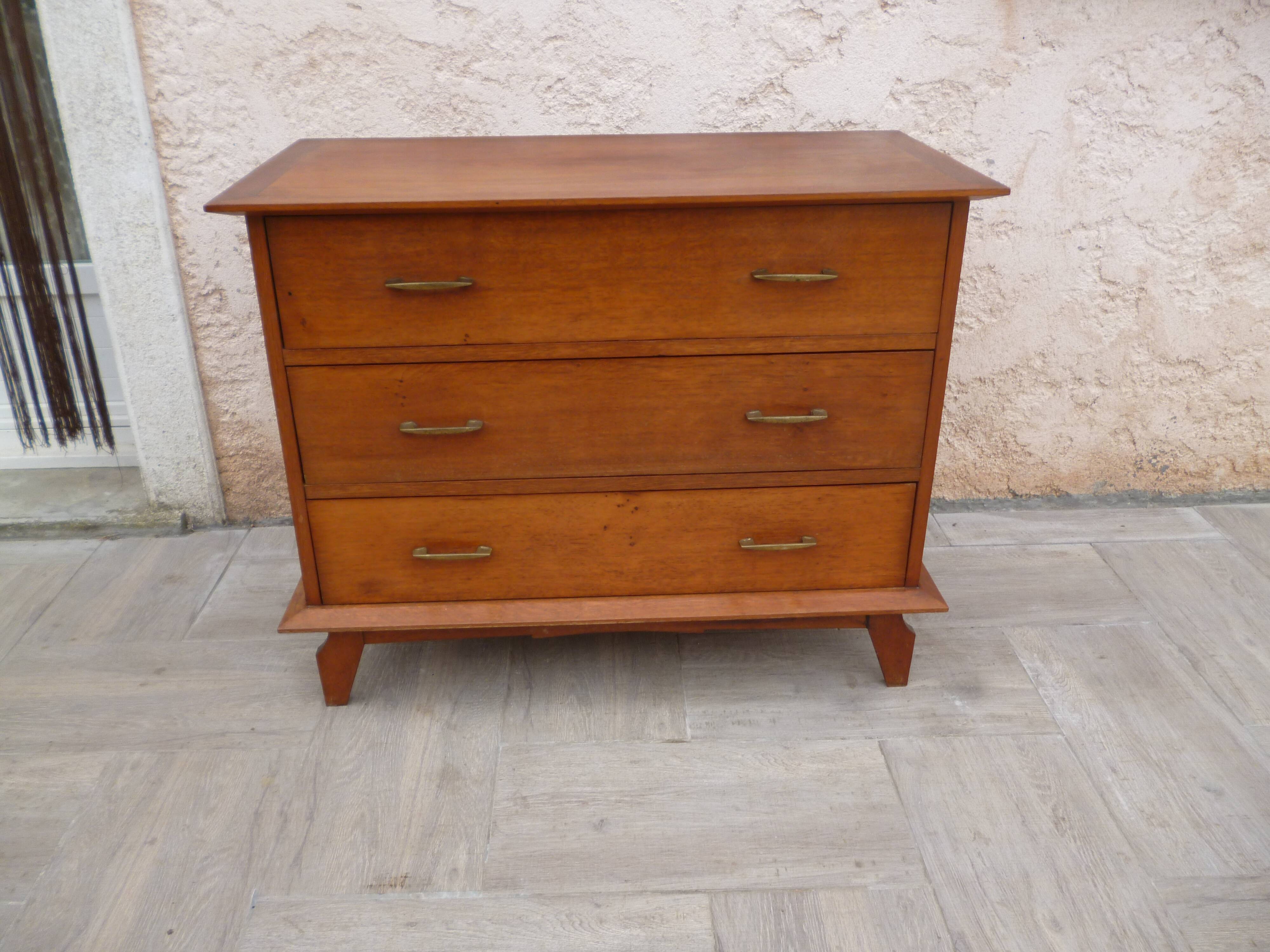 Chest of drawers massive vintage 3 drawers